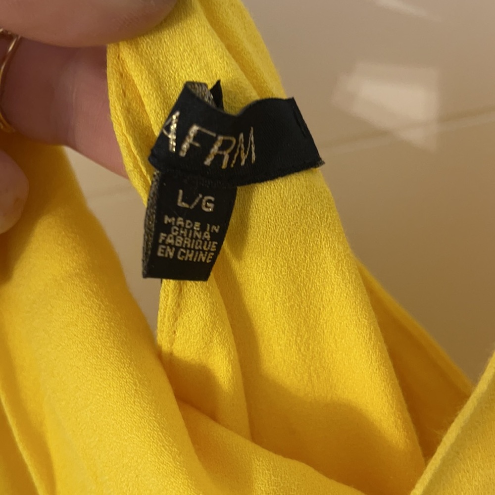 NWOT AFRM yellow maxi - Picture 4 of 8
